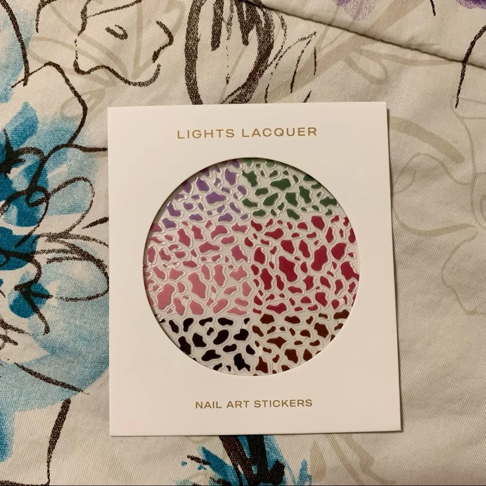 💜 Lights Lacquer Animal Print Nail Art Stickers